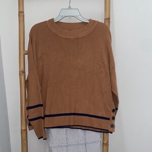 Adrianna Papell Brown Knit Sweater